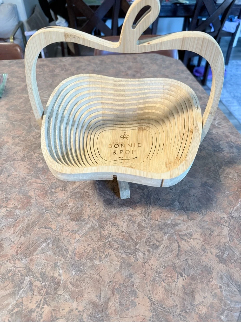 Natural Wood Apple Basket